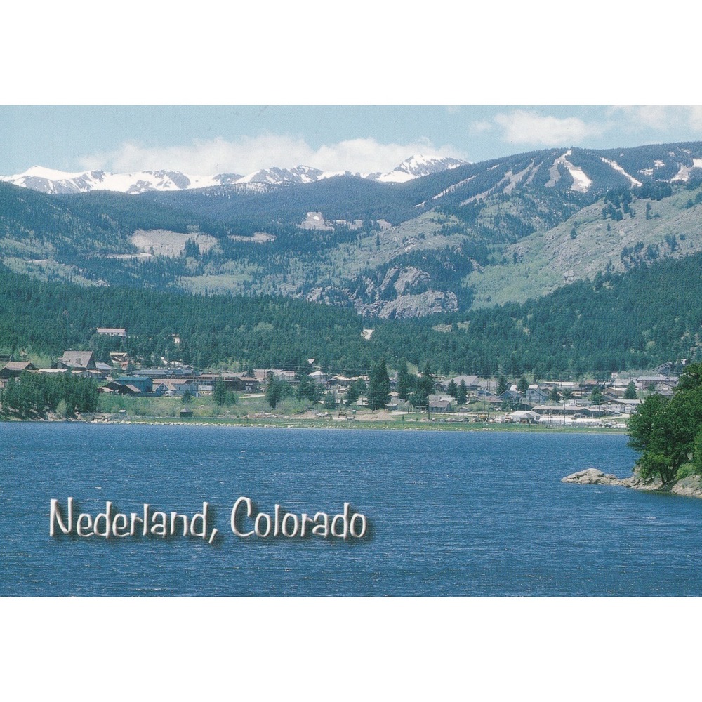Nederland Colorado Eldora Ski Area Postcard Sanborn Scenic Alpine Travel